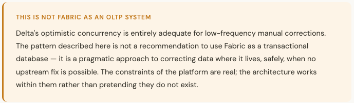 Trade-offs for Lakehouse data corrections